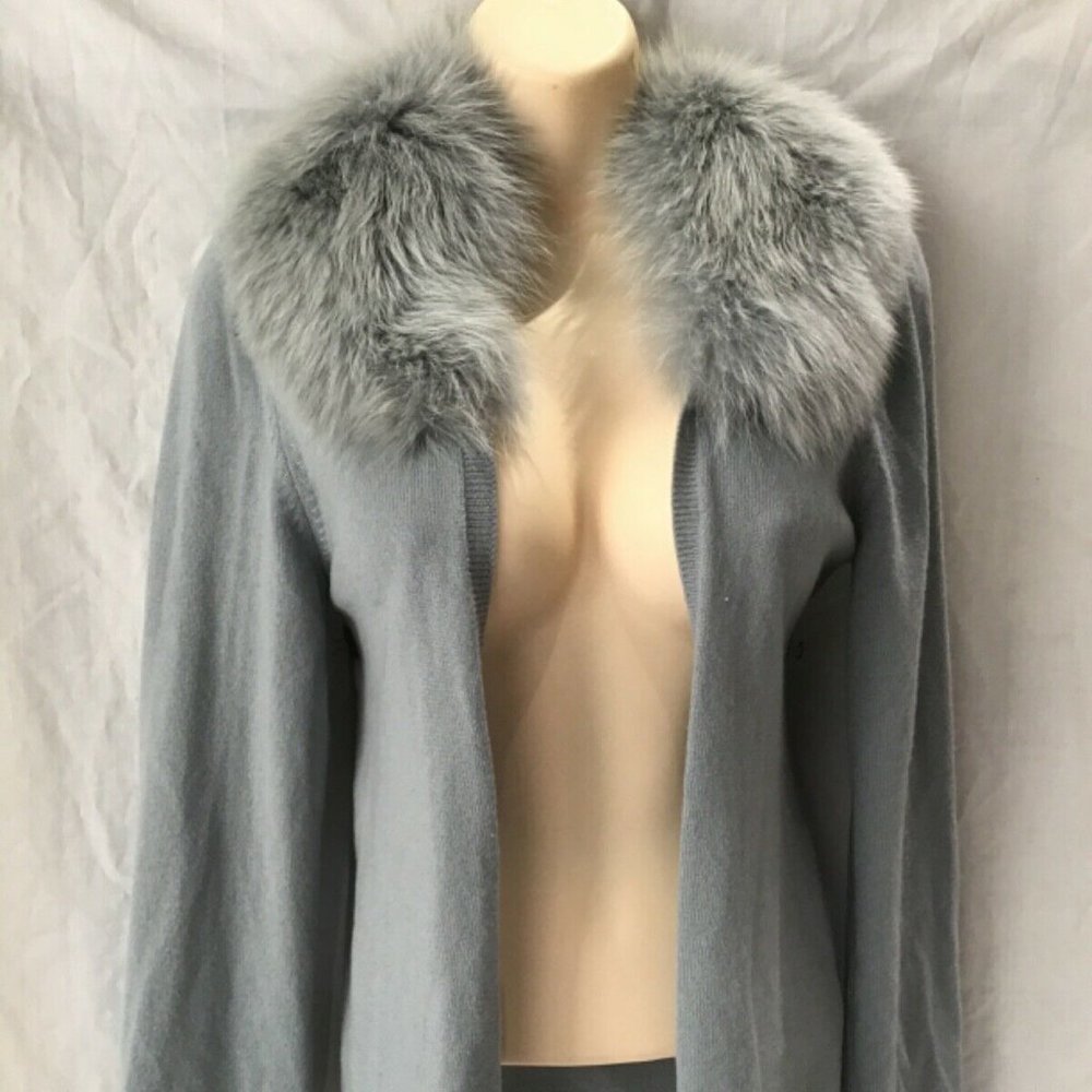 BADGLEY MISCHKA Italian Cashmere Sweater Cardigan